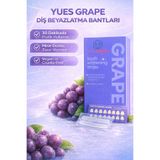 YUES Grape Diş Beyazlatma Bantları 7x2 Strip - 30 Dakikada Kullanım, Mine Dostu