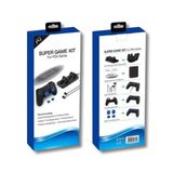YUES Playstation 4 Uyumlu Aksesuar Seti PS4 Şarj Standı Vertical Stand Kulaklık Silikon Kılıf