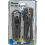 YUES PS Move & Navigation Controller Silikon Kılıf Seti – PS3/PS4 Move Uyumlu, Kaymaz Kavrama, Tam Kesim, Kolay Montaj - Gri