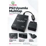 YUES PS2 Multitap – 4 Oyuncu Multiplayer Adaptör (PlayStation 2, DualShock 2 Uyumlu)