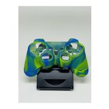YUES PS3 DualShock 3 Uyumlu Joystick Oyun Kolu Silikon Koruyucu Kılıf Yeşil-Mavi Kaydırmaz