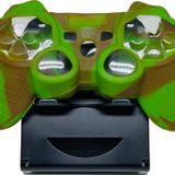Yues PS3 Joystick Silikon Kılıf Dualshock Koruyucu Kılıf Desenli Yeşil Kahve