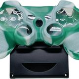 YUES Ps3 Joystick Uyumlu Silikon Kılıf Dualshock Koruyucu Desenli Yeşil Beyaz
