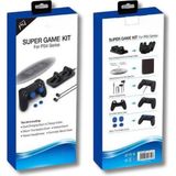 YUES PS4 Aksesuar Seti 5 Parça – PS4/PS4 Slim/PS4 Pro Uyumlu, Koruyucu & Bakım, Kolay Kurulum
