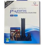 YUES PS4 Çok Fonksiyonlu Stand - Fanlı Soğutma Özellikli Plastik Materyal ile Uyumlu PS4 Fat/Slim/Pro