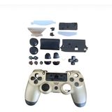 YUES PS4 DualShock 4 V1 Full Kasa + Tuş Takımı – JDM-001/011/020 Uyumlu, Dayanıklı Kaplama, Gold (Altın)