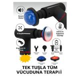 Yues Sıcak & Soğuk Terapili Isıtmalı Masaj Tabancası - Şarjlı Derin Doku Sporcu Masaj Aleti