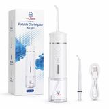 YUES Taşınabilir Ağız Duşu, 180 ml Su Hazneli Şarjlı Diş Temizleme Cihazı, IPX7 Su Geçirmez Oral Irrigator, 3 Modlu, 30-120 PSI Basınç Ayarlı, USB Şarjlı Seyahat Tipi Ağız Bakım Cihazı