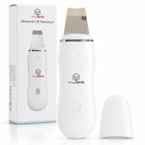 YUES Ultrasonik Cilt Temizleyici Skin Scrubber W-1188, Siyah Nokta ve Gözenek Temizleme Cihazı, 24.000 Titreşim/sn, 2 Modlu Yüz Bakım Spatulası, USB Şarjlı Cilt Bakım Cihazı