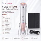 YUES W-618J 6 Modlu RF EMS Yüz Bakım Cihazı, Kırmızı/Mavi LED, Sıcak-Soğuk Kompres, Titreşimli Şarjlı Cilt Masaj Aleti, Standlı