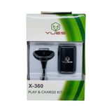 YUES Xbox 360 Uyumlu Oyun Kolu Şarj Seti | Pil Ve Kablo Dahil