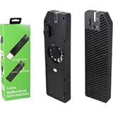 YUES Xbox One Uyumlu Multifonksiyonel Hard Disk Kutusu + Soğutucu Fan – USB 5V, Tak-Çalıştır, Kompakt Tasarım - Siyah