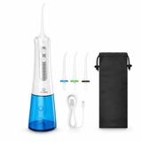 Yues Yxy-801 Şarjlı Ağız Duşu Ve Oral İrrigatör, 300 Ml Su Haznesi, 4 Modlu Diş Arası Temizleme Cihazı, Ipx7 Su Geçirmez, 4 Başlık, Usb Şarjlı, Taşınabilir