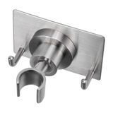 YUHX Duş Başlığı Tutucu Tüm Metal Güçlü Yapıştırıcı ve Delme Vidaları İki Kurulum Yöntemi, Ayarlanabilir El Duş Başlığı Montajı, Paslanmaz Çelik El Duş Başlığı Değnek braketi