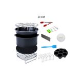 Yui,Xiaomi,Philips,Karaca,Arzum,Tefal,Kumtel Uyumlu XXL 9inç Hava Fritözü 12'li Yedek Parça Seti