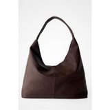 Yuka Atelier Laura Salaş Görünümlü ve Geniş Hacimli Suni Deri Kadın Shopper Omuz Çantası