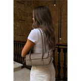 Yuka Atelier Natalia Kroko Desenli Vizon Baget Omuz Çantası