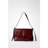 Yuka Atelier Rome Bordo Ayarlanabilir Askılı Kadın Omuz Çantası