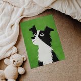 Yukarı Bakan Köpek Çocuk Odası Duvar Posteri Çerçeveli Tablo Duvar Dekorasyonu - 30 x 40 - Çerçevesiz Poster