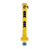 Yukarıdan Kilitli Otopark Bariyeri – 75 Cm Sarı