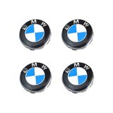 YUKATİCARET Bmw 3 Serisi E90 2005-2013 Logolu Jant Göbeği Seti 65mm- 68mm BHR-1112