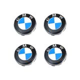 YUKATİCARET Bmw 3 Serisi E90 2005-2013 Logolu Jant Göbeği Seti 65mm- 68mm