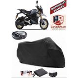 Yuki Hammer 50 Branda Siyah Arka Çanta Uyumlu(Topcase) Motosiket Brandası Motor Örtüsü Çadır Su Geçirmez Motosiklet Kılıfı Motor Brandası,lastikli,taşıma Torbalı