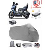 Yuki Huracan TR250T Branda Gri Arka Çanta Uyumlu(Topcase) Motosiket Brandası Motor Örtüsü Çadır Su Geçirmez Motosiklet Kılıfı Motor Brandası,lastikli,taşıma Torbalı