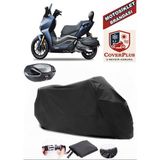 Yuki Huracan TR250T Branda Siyah Arka Çanta Uyumlu(Topcase) Motosiket Brandası Motor Örtüsü Çadır Su Geçirmez Motosiklet Kılıfı Motor Brandası,lastikli,taşıma Torbalı