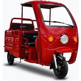Yuki Ilgaz x Elektrikli 1000W Batarya ile 500 kg Taşıma Kapasitesine Sahip Kırmızı Motosiklet