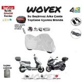 YUKİ Mojito 125 Motosiklet Brandası Arka Çanta Uyumlu
