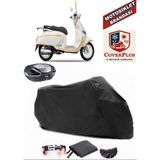 Yuki Mojito 50 Branda Siyah Arka Çanta Uyumlu(Topcase) Motosiket Brandası Motor Örtüsü Çadır Su Geçirmez Motosiklet Kılıfı Motor Brandası,lastikli,taşıma Torbalı