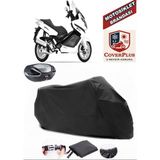 Yuki QM250T Maximum Branda Siyah Arka Çanta Uyumlu(Topcase) Motosiket Brandası Motor Örtüsü Çadır Su Geçirmez Motosiklet Kılıfı Motor Brandası,lastikli,taşıma Torbalı