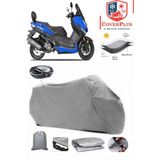 Yuki T9 Strom 125 Branda Gri Arka Çanta Uyumlu(Topcase) Motosiket Brandası Motor Örtüsü Çadır Su Geçirmez Motosiklet Kılıfı Motor Brandası,lastikli,taşıma Torbalı