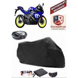 Yuki Taro Gp1 Branda Siyah Arka Çanta Uyumlu(Topcase) Motosiket Brandası Motor Örtüsü Çadır Su Geçirmez Motosiklet Kılıfı Motor Brandası,lastikli,taşıma Torbalı