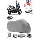 Yuki Xway 125 Branda Gri Arka Çanta Uyumlu(Topcase) Motosiket Brandası Motor Örtüsü Çadır Su Geçirmez Motosiklet Kılıfı Motor Brandası,lastikli,taşıma Torbalı