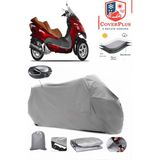 Yuki YB250ZKT Optimus Branda Gri Arka Çanta Uyumlu(Topcase) Motosiket Brandası Motor Örtüsü Çadır Su Geçirmez Motosiklet Kılıfı Motor Brandası,lastikli,taşıma Torbalı