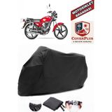 Yuki Yk 100-2A Apollo Branda Siyah Motosiket Brandası Motor Örtüsü Çadır Su Geçirmez Motosiklet Kılıfı Motor Brandası,lastikli,taşıma Torbalı - Arka Çanta UYUMSUZ