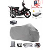 Yuki YK100-7 Pa?a Branda Gri Arka Çanta Uyumlu(Topcase) Motosiket Brandası Motor Örtüsü Çadır Su Geçirmez Motosiklet Kılıfı Motor Brandası,lastikli,taşıma Torbalı