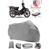 Yuki YK100-7 Pa?a Branda Gri Motosiket Brandası Motor Örtüsü Çadır Su Geçirmez Motosiklet Kılıfı Motor Brandası,lastikli,taşıma Torbalı - Arka Çanta UYUMSUZ