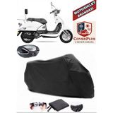 Yuki ZN-100T-E5 Legend Branda Siyah Arka Çanta Uyumlu(Topcase) Motosiket Brandası Motor Örtüsü Çadır Su Geçirmez Motosiklet Kılıfı Motor Brandası,lastikli,taşıma Torbalı