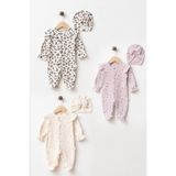 yukobaby bebeğiniz için en doğalı BEBEK %100 PAMUKLU BONELİ FIRDIRLI 3'LÜ PATİKLİ TULUM YENİDOĞAN HASTANE ÇIKIŞI BEBEK KIYAFETİ 0-3 AY