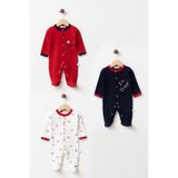 yukobaby bebeğiniz için en doğalı BEBEK %100 PAMUKLU MOM&DAD LOVE 3'LÜ PATİKLİ TULUM YENİDOĞAN HASTANE ÇIKIŞI BEBEK KIYAFETİ 0-3 AY