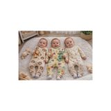 yukobaby bebeğiniz için en doğalı BEBEK ASLANLI-ZÜRAFALI-HAVUÇLU %100 PAMUK 3'LÜ 3-6-9 AY PAMUKLU TULUM YENİDOĞAN HASTANE ÇIKIŞI YK58