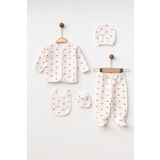 yukobaby bebeğiniz için en doğalı BEBEK KALPLİ 5'Lİ YENİDOĞAN HASTANE ÇIKIŞI ZIBIN SETİ YK4238842