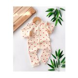 yukobaby bebeğiniz için en doğalı BEBEK KREM KALPLİ 3-6-9 AY PAMUKLU MANŞETŞİZ TULUM YENİDOĞAN HASTANE ÇIKIŞI BEBEK KIYAFETİ YK5886