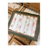 yukobaby bebeğiniz için en doğalı Bebek Naturel Rabbit Özel Seri 7'li %100 Pamuklu Kutulu Ağız Mendili