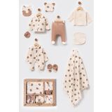 yukobaby bebeğiniz için en doğalı ERKEK BEBEK AYICIKLI MÜSLİN 1O PARÇA YENİDOĞAN HASTANE ÇIKIŞI ZIBIN SETİ BEBE TAKIMI