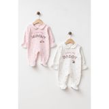 yukobaby bebeğiniz için en doğalı KIZ BEBEK MUMMY&DADDY NAKIŞLI 2'Lİ YENİDOĞAN HASTANE ÇIKIŞI TULUM SET YK233878