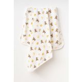 yukobaby bebeğiniz için en doğalı Minik İnekler Naturel Pamuklu 80x90 Cm Tek Kat Bebek Battaniye YK124019